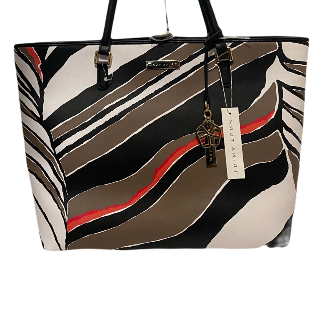 TRINA TURK Saffiano Tote Bag